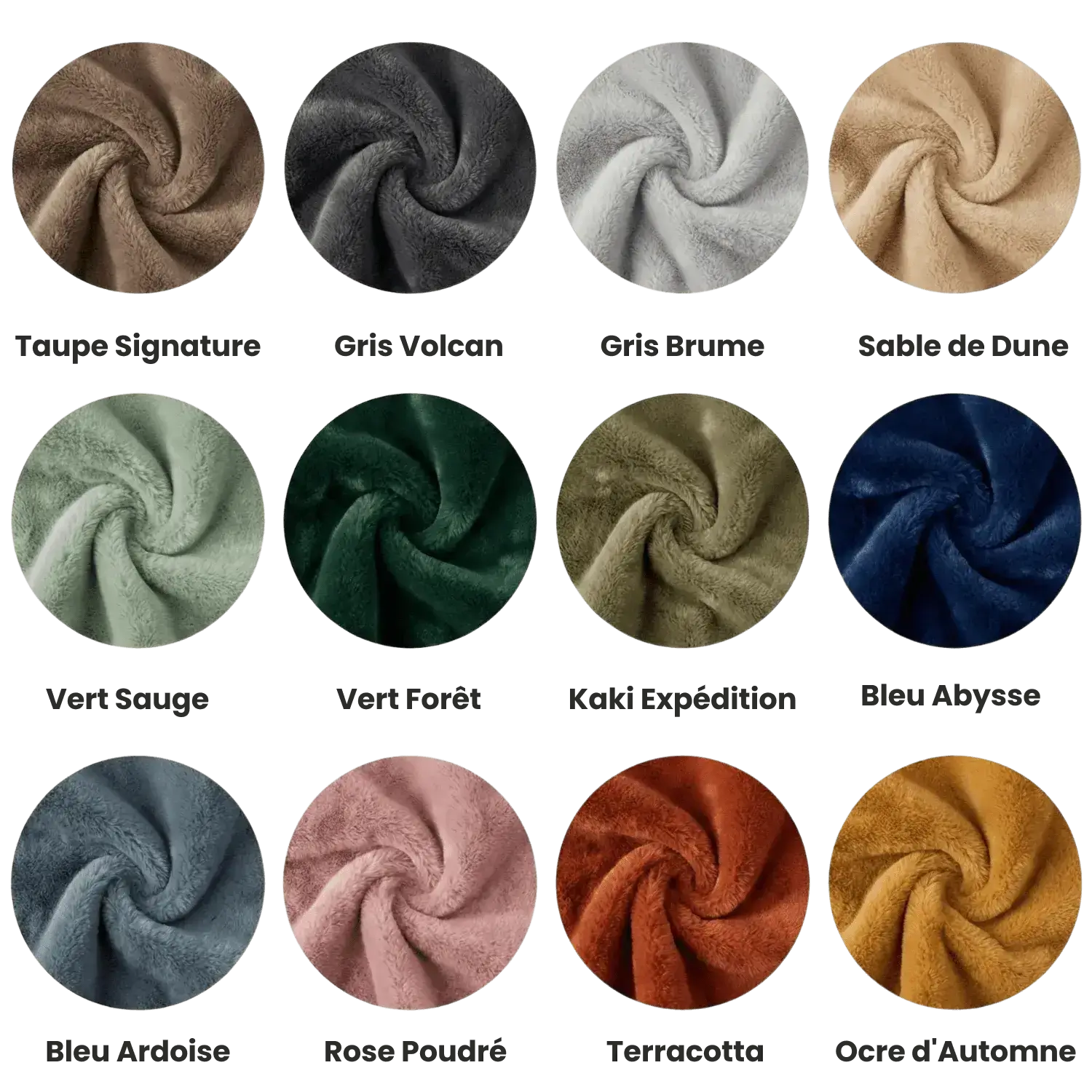 choix de couleur de plaid pawcrea